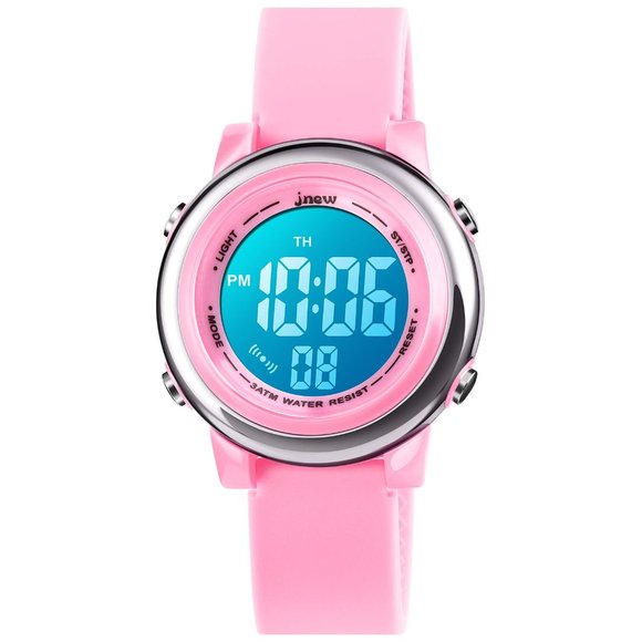 Pink Kids Digital Sport Waterproof Watch